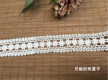 2 Meters/lot Width 3.5cm Off White Water Soluble Cotton Lace Applique Trim Ribbon DIY Clothing Garment Dress Accessories 2024 - buy cheap