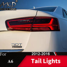 Luces traseras LED antiniebla para coche Audi, luces de circulación diurna, accesorios de coche, tuneado DRL, para Audi A6 2012-2017 A6L 2024 - compra barato