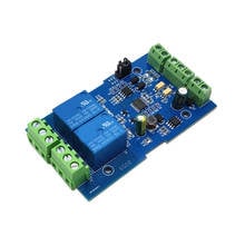 Hlzs-para Modbus RTU 2 canales 12V Módulo de salida de relé interruptor de entrada RS485 / TTL UART módulo 2024 - compra barato