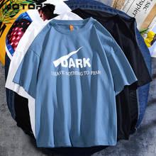 Camiseta Harajuku de algodón para hombre, ropa informal con cuello redondo, ropa de calle con estampado de letras, de manga corta, de verano, de gran tamaño 2024 - compra barato