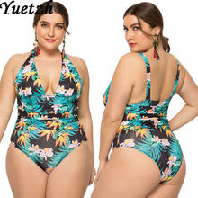2020 Women Swimsuit One Piece Swimwear Plus Size Swim Swimming Bathing Suits For Female large big size black  beachwear suit 2024 - buy cheap