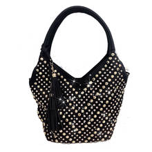 2020 Новая роскошная Модная женская сумочка с бриллиантами, женская сумка-мессенджер с кисточками, большая вместительность, Дамская Портативная сумка со стразами 2024 - купить недорого