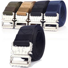 Men Nylon Belt Tactical Military Metal Buckle Belts Army SWAT Combat Emergency Survival Casual Jeans Waist Belt Hombre 2024 - buy cheap