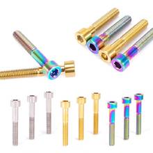 10pcs titanium bolts M5 X30/35/40/45/50mm bicycle accessories stigma inner hexagon 2024 - buy cheap