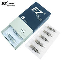 Agulhas de tatuagem ez revolução cartucho de agulhas, forro redondo #12 (0.35mm) l-taper 5.5mm para máquina rotativa e apertos 20 tamanhos 2024 - compre barato