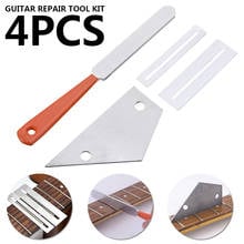 4pcs/set Guitar Fret Fingerboard Luthier Repair Tool Kit Guitar Leveling Ruler Fret File Leveling Grinding Guitar Accessories 2024 - buy cheap