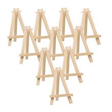 Mini caballete de madera para artista, soporte de mesa triangular para boda, expositor, 15X8 Cm, 10 piezas 2024 - compra barato