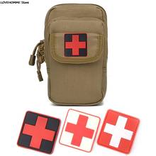 3D PVC Rubber Red Cross Flag Of Switzerland Swiss Cross Patch Medic Paramedic Tactical Army Morale Badge 2024 - buy cheap