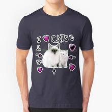 Camiseta de moda con diseño de I Love Cats para niños y niñas, camisa de moda con el diario de los gatos, el I Love Cats, para el día a día, para Youtube y Youtuber 2024 - compra barato