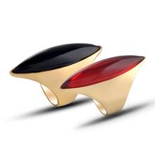 Dubai Fashion Gold Color Ring Men Women Wedding Paty Accessories Punk Red Black Ring Vintage Jewelry 2024 - buy cheap