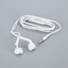 Fones de ouvido com fio de 3.5mm fones de ouvido baixo com microfone para samsung s6 + 1 par de protetores de ouvido brancos correspondentes 2024 - compre barato