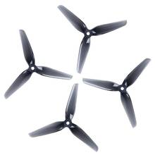 HQ Racing Prop R42 5142 5.1 Inch 3blade Tri-blade Light Grey Orange Propeller Compatible XING 2207 Motor for FPV Drone 2024 - buy cheap