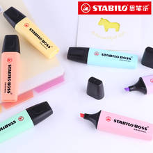 STABILO Boss-rotuladores de colores Pastel, marcador de punta de cincel, papelería, 6 colores surtidos, novedad 2024 - compra barato