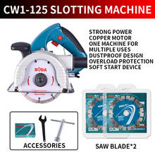 CW1-125 Cutting Wall Slotting Machine 220V Concrete Cutting Wall Machine Portable Water And Electricity Wall Slotting Machine 2024 - buy cheap