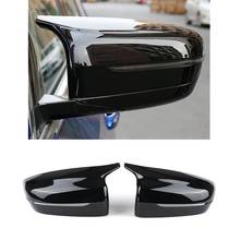 2Pcs Car Bright Black Side Rear View Mirror Cover Replacement for BMW 5 Series G11 G12 G30 G38 2017-2019 2024 - buy cheap