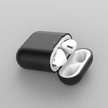 Оптовая продажа 100 шт./лот защитный силиконовый чехол для Apple Airpods 1/2 Bluetooth наушники чехол Аксессуары 2024 - купить недорого