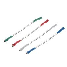 Cabeçote prateado universal 4 peças, cabo de fios 40mm para 1.2-1.3mm pinos giratórios 2024 - compre barato