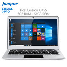 Original Jumper EZBOOK 3 PRO 13.3 inch Notebook Windows 10 Intel Celeron J3455 6GB RAM 64GB Laptop eMMC HDMI Dual WiFi 2024 - buy cheap