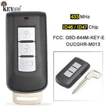 Keyecu 433mhz id46/id47 chip G8D-644M-KEY-E GHR-M103 chave remota fob para mitsubishi asx outlander eclipse cruz 2010-2020 2024 - compre barato