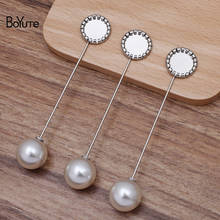 Boyute (20 peças/lote) 12mm cabochão base em branco lapela pinos configurações diy broche artesanal pinos acessórios de jóias 2024 - compre barato