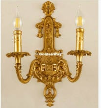 Lámparas decorativas de cobre para pared, sala de estar creativo para candelabro de cristal, dormitorio, estudio, pasillo, 100%, garantizado, 100% 2024 - compra barato