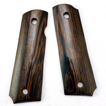 2021 novo 1 par de madeira texturizado em branco escalas remendos naturais rosewood antiderrapante lidar com remendos para 1911 apertos modelos 2024 - compre barato