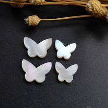 Concha de pérola natural de borboleta, 10x8mm 9x13mm, 10x13mm, faça você mesmo, joias, corte de borboleta, esfregão, contas de concha 2024 - compre barato