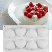 NEW Silikone Form For Mousse Cake Heart Wedding 3D Silicone Molds Cake Decorating Tools Bakeware Dessert Moulds #BO 2024 - buy cheap