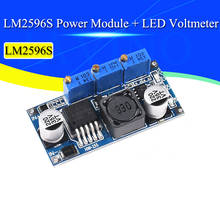 Светодиодный драйвер LM2596S, DC-DC понижающий Регулируемый Модуль питания CC/CV, зарядное устройство для аккумуляторов, регулируемый модуль постоянного тока LM2596 2024 - купить недорого