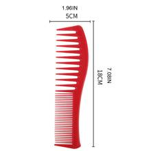 Peine de cabeza de aceite para hombres, peine de dientes anchos antiestático, herramienta profesional de peinado de cabello K1KB 2024 - compra barato