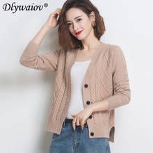 Knitted Cardigan Women's Fall 2020 Loose Sweater Button Sweater Tops Winter Fashion Clothes Female Jumper Casual Pull Femme New 2024 - buy cheap