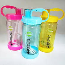 New Tritan Herbalife  Nutrition 1000m1L Yellow Blue Pink Fashion Portable Space Custom Shaker straps straw water Bottle 2024 - buy cheap