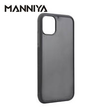 Чехол MANNIYA для iphone 11/11 pro/11 pro max, пустая прорезиненная ТПУ + PC, Бесплатная доставка! 50 шт./лот 2024 - купить недорого