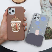 Cartoon The bear Cute Coque Cases For iPhone 11 Pro Max X XR Soft TPU Cover For iPhone 12 Pro XS Max 7 8 6 6S Plus 5 5S SE 2 Bag 2024 - buy cheap