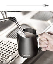 Jarra para café com revestimento antiaderente, para barista, latte, cappuccino, leite, espuma de leite, espresso 2024 - compre barato