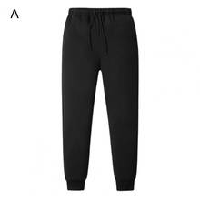 Winter Men's Plus Velvet Trousers Plush Liner Sweatpants Solid Drawstring Sports Trouser Pants Jogges Thicken Pants Large Size 2024 - buy cheap