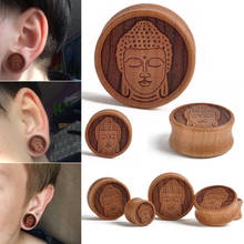 8mm-30mm Ear Plugs Wood Flesh Tunnels Saddle Ear Gauges Solid Wood Expander Ear Piercing Body Piercing Tunnels Jewelry 1pair 2024 - buy cheap