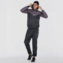 VANSYDICAL Sauna Suit Mens Running Gym Clothing Set Hoodies Pullover Sportswear Running Fitness Weight Loss Sweating Sports Suit 2024 - buy cheap