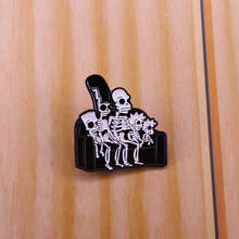 Skeleton Family Enamel Pin Because under our skin, we are all the same! 2024 - buy cheap