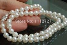 Cadenas y collares de perlas blancas para hacer joyas, abalorios de 18 ", perlas blancas cultivadas en agua dulce AAA de 5-6mm, fabricación de joyería de moda 2024 - compra barato