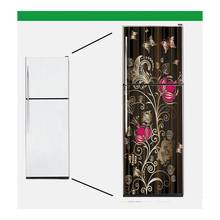 Pegatinas de pared 3d modernas para nevera, pegatinas de arte con patrón de flores para puerta de lavavajillas, papel tapiz de cocina, accesorios 2024 - compra barato