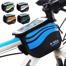 Bolsa de teléfono frontal para pantalla táctil de bicicleta, bolsa frontal de ciclismo para teléfono móvil de 5,7 pulgadas, accesorios de bicicleta 2024 - compra barato