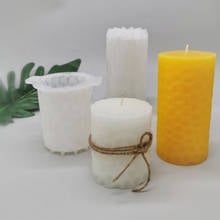 DIY Candle Mold 2 Size Texted Cylindrical Silicone Mold Candles DIY Romantic Scented Plaster Wax 3D Incense Therapy Mold SQ0024 2024 - buy cheap