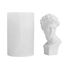 3D  David Art Portrait Candle Mold  Aromatherapy Plaster Silicone Mould DIY Sculpture Tool Home Decor 2024 - buy cheap