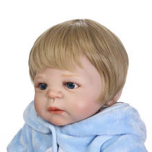 NPK Мода 55-57 см Bjd/ SD/ Reborn кукла, парик, мальчик Reborn Baby Doll, липкие волосы, парик, Reborn волосы для мальчиков, куклы 2024 - купить недорого