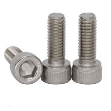 Tornillo de 20 piezas M2 de 10mm, M2 x 10mm, M2X10, DIN912, 316 Ss, acero inoxidable, tapa de taza, tornillos de cabeza Allen, zócalo hexagonal interior 2024 - compra barato