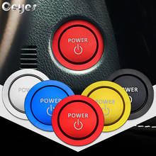 Ceyes автомобильный Стайлинг Start Stop стильная кнопка Зажигания для автомобиля кольцо чехлы Чехол для Toyota Prius Corolla Avensis Vellifire авто аксессуары для интерьера 2024 - купить недорого