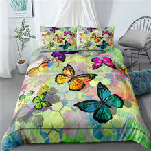 Butterfly Bedding Sets Luxury Fantasy Butterfly Duvet Cover Set Twin Full Queen King Comforter Cover Kids Bed Linen Set 2/3Pcs 2024 - buy cheap