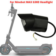 Substituição de farol para ninebot max g30d, peça de reposição para scooter elétrica, skateboard, luz led frontal 2024 - compre barato