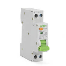 Disyuntor de corriente Residual tipo AC RCBO 6A 30mA 6KA 18mm 1P + N con diferencial de protección contra sobrecorriente y fugas 2024 - compra barato